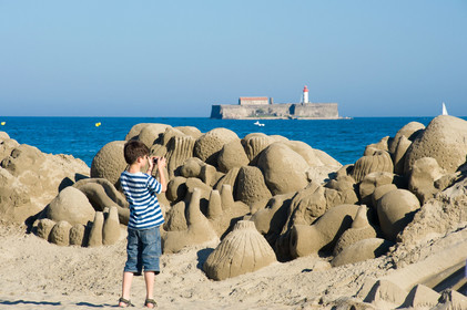 Sculpture sur sable