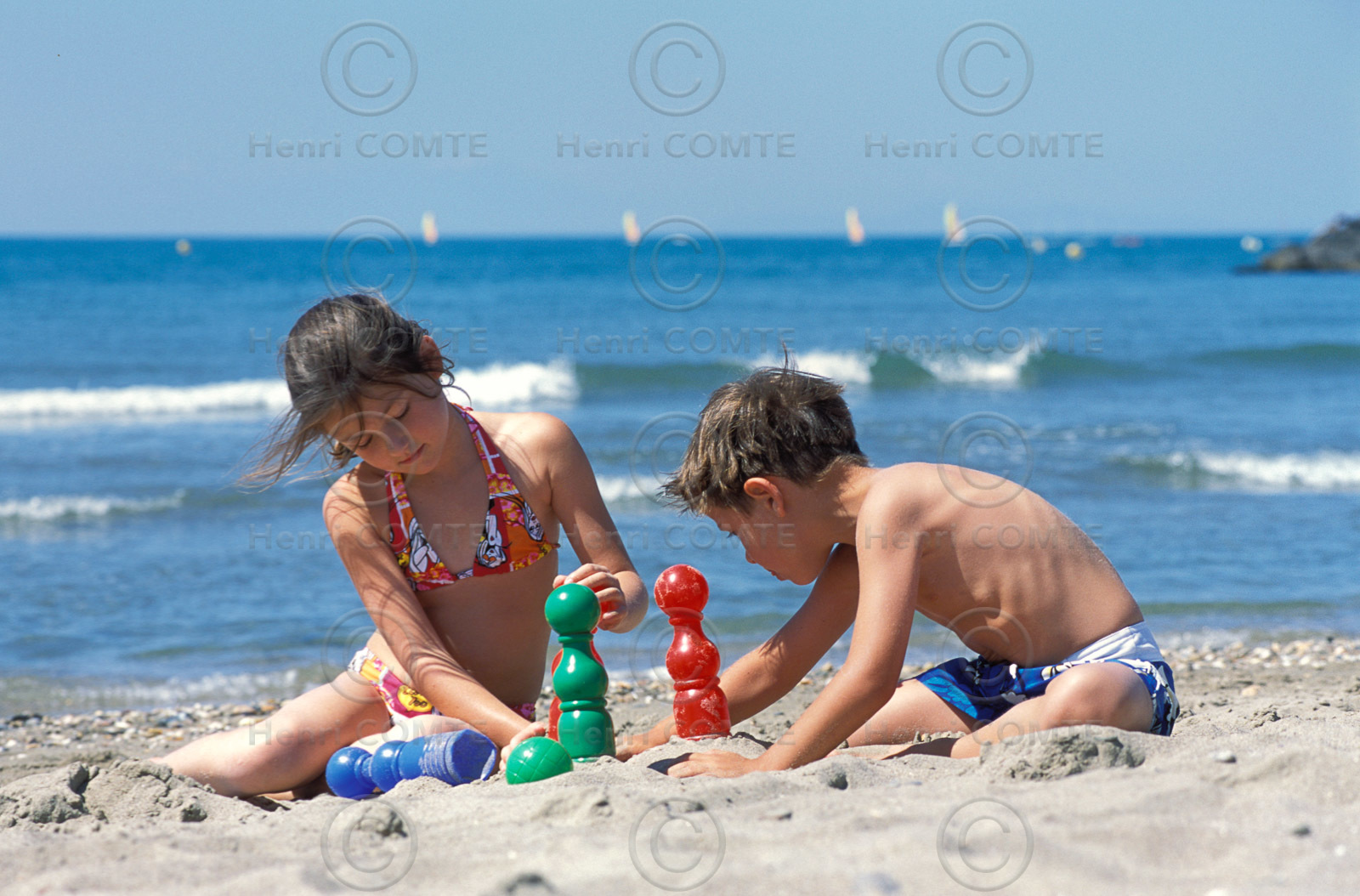 Enfants à la plage