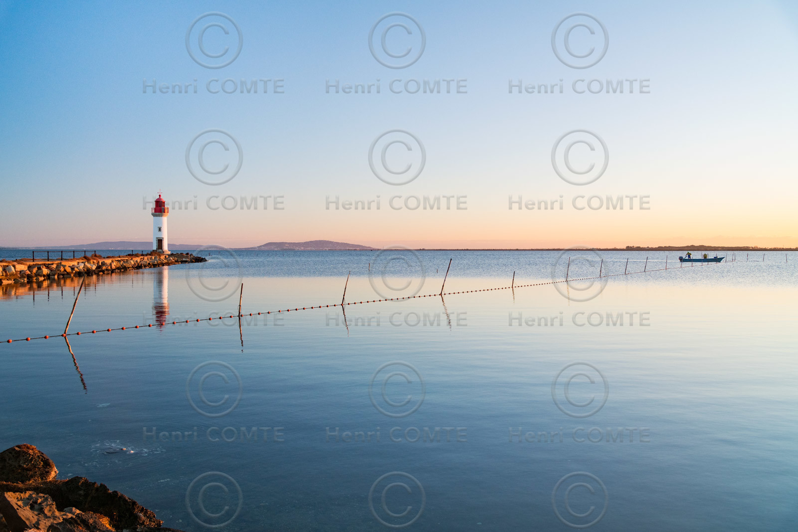 Pêcheur sur l'étang